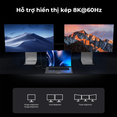 Cáp Thunderbolt 5 Anker Prime A84N1 (1m) - Mở Khóa Tốc Độ 80Gbps, Sạc Nhanh 240W - Chào mừng đến với tương lai của kết nối với cáp Thunderbolt 5 Anker Prime <strong>A84N1</strong>. Đây không chỉ là một sợi cáp, mà là chìa khóa mở ra tiềm năng tối đa cho các thiết bị chuyên nghiệp của bạn. Trải nghiệm tốc độ truyền dữ liệu chưa từng có lên đến 80Gbps, truyền tải những file dung lượng khổng lồ trong chớp mắt. Hỗ trợ công suất sạc đột phá 240W EPR, cấp nguồn cho cả những chiếc laptop gaming và máy trạm mạnh mẽ nhất. Xuất hình ảnh siêu nét ra nhiều màn hình 8K một cách mượt mà. Được chế tạo theo tiêu chuẩn "Prime" cao cấp nhất của Anker, cáp <strong>A84N1</strong> là sự đầu tư xứng đáng để nâng cấp hiệu suất làm việc và giải trí của bạn.