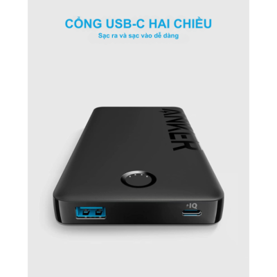 Pin Dự Phòng Anker A1334 - Pin Sạc Dự Phòng Anker 323 PowerCore 10000mAh 12W A1334 - <strong>Pin Sạc Dự Phòng Anker 323 PowerCore A1334</strong> dung lượng 10.000mAh, công suất 12W, mang đến giải pháp sạc tiện lợi cho điện thoại, tai nghe, máy tính bảng. Công nghệ PowerIQ đảm bảo sạc nhanh, an toàn. Thiết kế siêu mỏng, trọng lượng nhẹ, dễ mang theo. A1334 là lựa chọn hoàn hảo cho nhu cầu di động hàng ngày!