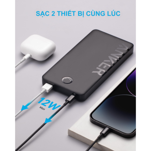 Pin Dự Phòng Anker A1334 - Pin Sạc Dự Phòng Anker 323 PowerCore 10000mAh 12W A1334 - Hình ảnh 5