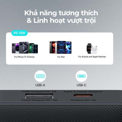 Sạc Dự Phòng Baseus Airpow Lite Power Bank 10000mAh 15W - Hình ảnh 5