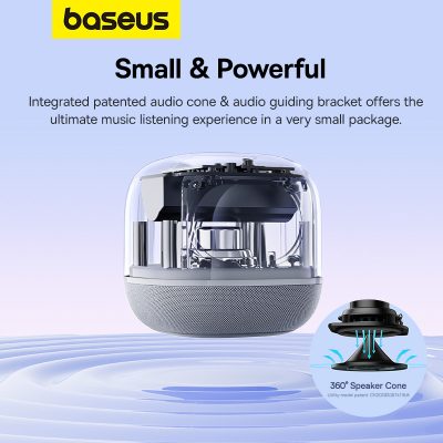 Loa bluetooth hiệu Baseus AeQur V2 - Trải nghiệm sự tiện nghi tối thượng với loa đa năng <strong>Baseus AeQur V2</strong>. Đây không chỉ là một chiếc loa bluetooth, mà còn là một trạm sạc không dây 15W mạnh mẽ, một chiếc đồng hồ LED hiển thị thời gian và một chiếc đèn ngủ với ánh sáng dịu nhẹ. Thưởng thức âm thanh vòm 360° sống động lan tỏa khắp không gian, kết nối nhanh chóng qua Bluetooth 5.0 hoặc NFC một chạm. Thiết kế tối giản, sang trọng của <strong>Baseus AeQur V2</strong> biến nó thành một món đồ trang trí công nghệ tinh tế cho bàn làm việc hay đầu giường của bạn. Tích hợp mọi thứ bạn cần vào một thiết bị duy nhất, giải phóng không gian và đơn giản hóa cuộc sống của bạn.