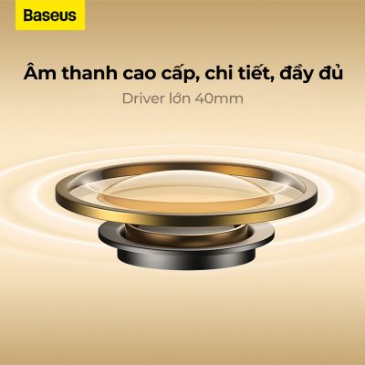 Tai Nghe Chụp Tai Không Dây Baseus Bowie D05 - Chống Ồn, Âm Thanh Hi-Fi, Pin 70 Giờ, Độ Trễ Thấp Chơi Game - Tận hưởng không gian âm nhạc riêng tư và đắm chìm trong thế giới game với tai nghe chụp tai <strong>Baseus Bowie D05</strong>. Nổi bật với thời lượng pin cực khủng lên đến 70 giờ, bạn có thể nghe nhạc cả tuần mà không cần lo lắng về việc sạc pin. Màng loa dynamic 40mm mang đến chất âm Hi-Fi sống động, bass sâu và treble chi tiết. Kích hoạt chế độ gaming với độ trễ siêu thấp chỉ 0.06s, cho trải nghiệm chơi game và xem phim đồng bộ hoàn hảo. Thiết kế chụp tai công thái học, siêu nhẹ cùng đệm tai protein mềm mại đảm bảo sự thoải mái tối đa khi đeo trong thời gian dài. <strong>Baseus Bowie D05</strong> hỗ trợ kết nối kép không dây/có dây linh hoạt, là lựa chọn hoàn hảo cho mọi nhu cầu.