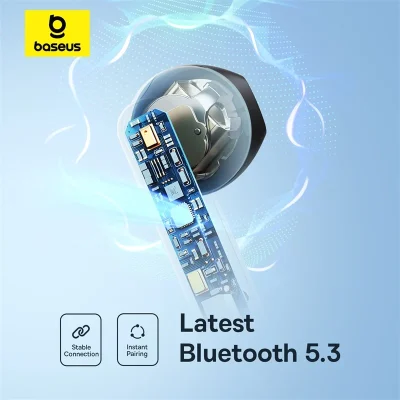 Tai nghe không dây hiệu Baseus Bowie E16 - Phá cách và nổi bật với tai nghe không dây <strong>Baseus Bowie E16</strong>. Gây ấn tượng mạnh mẽ ngay từ cái nhìn đầu tiên với thiết kế hộp sạc "Jelly" trong suốt độc đáo, khoe trọn vẻ đẹp công nghệ bên trong. Được trang bị Bluetooth 5.3 mới nhất, tai nghe mang lại kết nối siêu ổn định và độ trễ cực thấp chỉ 0.06s, hoàn hảo cho cả nghe nhạc và chơi game. Tận hưởng âm nhạc không giới hạn với tổng thời lượng pin lên đến 30 giờ và công nghệ sạc nhanh tiện lợi. Điều khiển thông minh qua cảm ứng và tùy chỉnh chuyên sâu qua App Baseus. <strong>Baseus Bowie E16</strong> là phụ kiện công nghệ hoàn hảo, kết hợp giữa phong cách thời trang và hiệu suất âm thanh vượt trội.