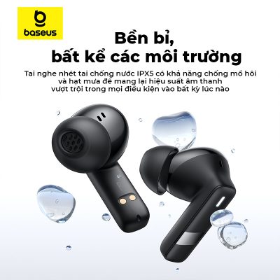 Tai nghe không dây hiệu Baseus Bowie E20s - Khám phá sự giao thoa hoàn hảo giữa công nghệ và nghệ thuật với tai nghe không dây <strong>Baseus Bowie E20s</strong>. Gây ấn tượng mạnh mẽ với thiết kế "vòng quỹ đạo" độc đáo trên hộp sạc, đây không chỉ là một thiết bị âm thanh mà còn là một phụ kiện thời trang đầy cá tính. Tận hưởng kết nối siêu ổn định và độ trễ cực thấp chỉ 0.06s nhờ công nghệ Bluetooth 5.3 mới nhất, lý tưởng cho cả chơi game và xem phim. Thời lượng pin bền bỉ lên đến 32 giờ cùng hộp sạc và công nghệ sạc nhanh 10 phút cho 2 giờ sử dụng, đảm bảo âm nhạc luôn bên bạn. Nâng tầm phong cách và trải nghiệm âm thanh của bạn với <strong>Baseus Bowie E20s</strong>.