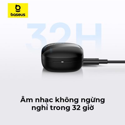 Tai nghe không dây hiệu Baseus Bowie E20s - Khám phá sự giao thoa hoàn hảo giữa công nghệ và nghệ thuật với tai nghe không dây <strong>Baseus Bowie E20s</strong>. Gây ấn tượng mạnh mẽ với thiết kế "vòng quỹ đạo" độc đáo trên hộp sạc, đây không chỉ là một thiết bị âm thanh mà còn là một phụ kiện thời trang đầy cá tính. Tận hưởng kết nối siêu ổn định và độ trễ cực thấp chỉ 0.06s nhờ công nghệ Bluetooth 5.3 mới nhất, lý tưởng cho cả chơi game và xem phim. Thời lượng pin bền bỉ lên đến 32 giờ cùng hộp sạc và công nghệ sạc nhanh 10 phút cho 2 giờ sử dụng, đảm bảo âm nhạc luôn bên bạn. Nâng tầm phong cách và trải nghiệm âm thanh của bạn với <strong>Baseus Bowie E20s</strong>.