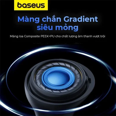 Tai nghe Bluetooth Baseus Bowie E5x - Phá vỡ mọi giới hạn thiết kế với tai nghe Bluetooth <strong>Baseus Bowie E5x</strong>. Gây ấn tượng mạnh mẽ ngay từ cái nhìn đầu tiên với lớp vỏ trong suốt độc đáo, để lộ các vi mạch tinh xảo bên trong. Thiết kế hình giọt nước siêu nhỏ gọn, ôm khít vào tai mang lại cảm giác đeo thoải mái suốt cả ngày. Tận hưởng kết nối không dây ổn định và mượt mà với công nghệ Bluetooth 5.3 mới nhất, cùng tổng thời lượng pin lên đến 25 giờ. Công nghệ sạc nhanh cho phép bạn nghe nhạc 2 giờ chỉ với 10 phút sạc. Chế độ độ trễ thấp 0.06s và khả năng tùy chỉnh qua App Baseus biến <strong>Baseus Bowie E5x</strong> trở thành lựa chọn hoàn hảo, kết hợp đỉnh cao giữa công nghệ và nghệ thuật.