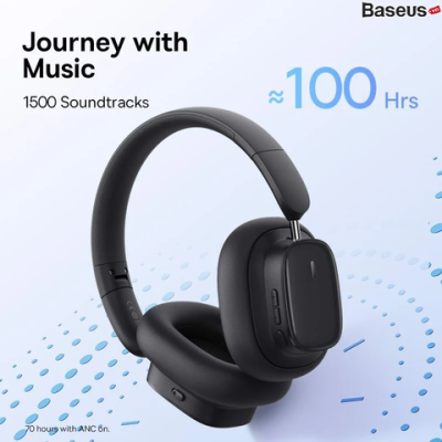 Tai Nghe Không Dây Chống Ồn Baseus Bowie H1i - Đắm chìm trong thế giới âm nhạc của riêng bạn với tai nghe không dây <strong>Baseus Bowie H1i</strong>. Sản phẩm được trang bị công nghệ chống ồn chủ động Hybrid ANC tiên tiến, khử tạp âm hiệu quả lên đến -38dB, mang lại không gian tĩnh lặng tuyệt đối. Tận hưởng chất âm Hi-Res Audio đỉnh cao cùng hiệu ứng âm thanh không gian sống động, cho trải nghiệm nghe nhạc và xem phim chân thực. Điểm nhấn đặc biệt là thời lượng pin cực khủng lên đến 100 giờ, cho phép bạn sử dụng cả tuần mà không cần sạc. Với thiết kế chụp tai êm ái, kết nối Bluetooth 5.3 ổn định và độ trễ thấp, <strong>Baseus Bowie H1i</strong> là người bạn đồng hành lý tưởng cho công việc, học tập và giải trí mỗi ngày.