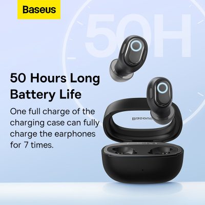Tai Nghe Không Dây Baseus Bowie WM02+ - Màn Hình LED, Bluetooth 5.3, Pin 25 Giờ, Thiết Kế Thời Trang - Nâng tầm phong cách của bạn với tai nghe không dây <strong>Baseus Bowie WM02+</strong>. Điểm nhấn đột phá là màn hình LED kỹ thuật số ngay trên hộp sạc, hiển thị chính xác % pin còn lại và thời gian sạc, giúp bạn luôn chủ động về năng lượng. Thiết kế "viên nang" trong suốt siêu nhỏ gọn, thời trang, mang lại cảm giác đeo nhẹ nhàng và thoải mái. Trang bị công nghệ Bluetooth 5.3 mới nhất, tai nghe đảm bảo kết nối ổn định và độ trễ cực thấp chỉ 60ms, lý tưởng cho việc chơi game. Tận hưởng âm nhạc suốt 50 giờ cùng hộp sạc và công nghệ sạc nhanh 10 phút cho 2 giờ sử dụng. <strong>Baseus Bowie WM02+</strong> là sự lựa chọn hoàn hảo cho thế hệ trẻ năng động và cá tính.