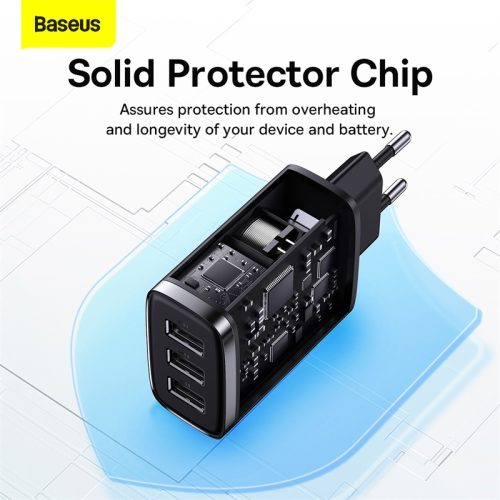 Củ sạc hiệu Baseus Compact 3U 17W EU - Hình ảnh 12