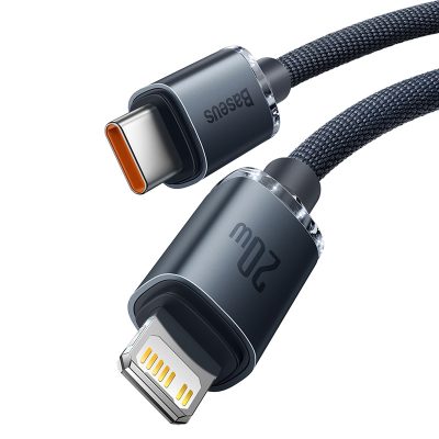 Cáp sạc nhanh hiệu Baseus Crystal Shine Series Type-C to iP 20W - Nâng cấp trải nghiệm sạc cho iPhone của bạn với cáp <strong>Baseus Crystal Shine Series</strong> Type-C to iP 20W. Sở hữu thiết kế lấp lánh, sang trọng với đầu cắm hợp kim nhôm và vỏ bọc dây dù bện cao cấp, đây không chỉ là một sợi cáp sạc mà còn là một phụ kiện thời trang. Hỗ trợ công suất sạc nhanh Power Delivery (PD) 20W, cáp giúp sạc đầy 60% pin cho iPhone chỉ trong 30 phút. Chip thông minh tích hợp tự động điều chỉnh dòng điện, đảm bảo sạc nhanh nhưng vẫn an toàn tuyệt đối cho thiết bị của bạn. Với độ dài 1.2m tiện lợi và độ bền vượt trội, cáp <strong>Baseus Crystal Shine Series</strong> là sự kết hợp hoàn hảo giữa thẩm mỹ và hiệu năng.