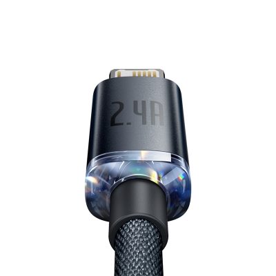 Cáp sạc nhanh hiệu Baseus Crystal Shine Series USB to iP 2.4A 1.2m - Trải nghiệm sự kết hợp hoàn hảo giữa phong cách và hiệu năng với cáp sạc <strong>Baseus Crystal Shine Series</strong> USB to iP. Được thiết kế cho các củ sạc USB-A, cáp cung cấp dòng điện nhanh và ổn định lên đến 2.4A, giúp nạp năng lượng hiệu quả cho iPhone, iPad của bạn. Điểm nhấn là thiết kế "Crystal Shine" lấp lánh với đầu cắm hợp kim nhôm và dây dù bện cao cấp, biến sợi cáp thành một phụ kiện thời trang thực thụ. Chip thông minh tích hợp đảm bảo sạc an toàn, bảo vệ pin tối ưu. Với độ bền vượt trội và khả năng chống rối, chống đứt hiệu quả, cáp <strong>Baseus Crystal Shine Series</strong> là lựa chọn lý tưởng để thay thế sợi cáp cũ của bạn.