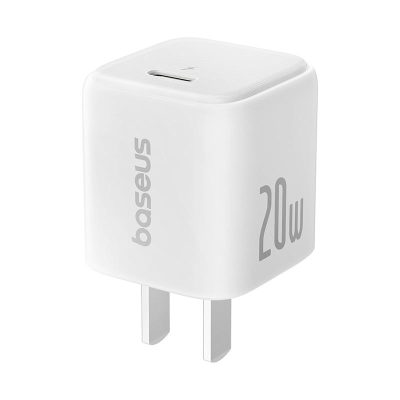 Bộ sạc nhanh hiệu Baseus Cube 1C 20W CN Foldable Version (With Cable USB-C to ip 20W 1m)