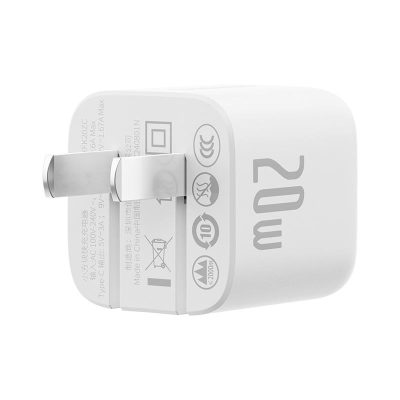 Bộ sạc nhanh hiệu Baseus Cube 1C 20W CN Foldable Version (With Cable USB-C to ip 20W 1m) - Nâng cấp tốc độ sạc cho iPhone của bạn với bộ sạc nhanh <strong>Baseus Cube 1C 20W CN Foldable Version</strong>. Đây là giải pháp sạc toàn diện, giúp sạc đầy 50% pin chỉ trong 30 phút nhờ công suất Power Delivery 20W mạnh mẽ. Thiết kế "Cube" siêu nhỏ gọn cùng chân cắm có thể gập lại độc đáo giúp bạn dễ dàng mang theo mọi lúc mọi nơi mà không sợ làm trầy xước các vật dụng khác. Đặc biệt, bộ sản phẩm đã đi kèm sẵn cáp sạc nhanh USB-C to Lightning dài 1m chất lượng cao từ Baseus, mang đến một combo hoàn hảo, tiết kiệm và tiện lợi. An toàn, nhỏ gọn và mạnh mẽ, <strong>Baseus Cube 1C 20W CN Foldable Version</strong> là lựa chọn lý tưởng cho người dùng Apple.