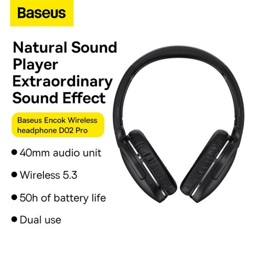 Tai nghe chụp tai không dây Baseus Encok D02 Pro - Hình ảnh 10