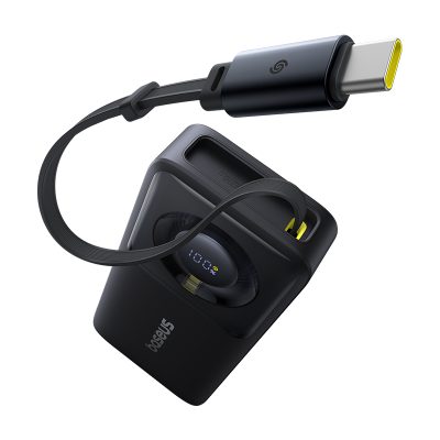 Sạc dự phòng hiệu Baseus Free2Pull with Retractable Cable 10000mAh 30W