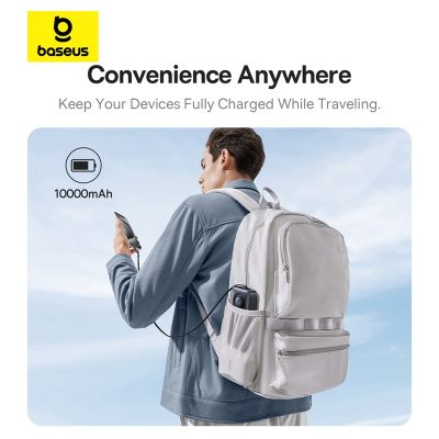 Sạc dự phòng hiệu Baseus Free2Pull with Retractable Cable 10000mAh 30W - Mệt mỏi với mớ dây cáp sạc lộn xộn? Pin sạc dự phòng <strong>Baseus Free2Pull</strong> là cuộc cách mạng về sự tiện lợi mà bạn hằng mong đợi! Thiết kế độc đáo với cáp rút gọn 2 trong 1 (Type-C & Lightning) được tích hợp sẵn, giúp bạn sạc mọi thiết bị mà không cần mang theo dây riêng. Công suất sạc nhanh Power Delivery 30W mạnh mẽ, đủ sức sạc nhanh cho cả iPhone, Android và thậm chí là MacBook Air. Dung lượng 10000mAh nhỏ gọn, lý tưởng cho nhu cầu hàng ngày, cùng màn hình LED kỹ thuật số hiển thị phần trăm pin trực quan. Sở hữu ngay <strong>Baseus Free2Pull</strong> để trải nghiệm sự tự do và gọn gàng tối thượng trong lòng bàn tay.