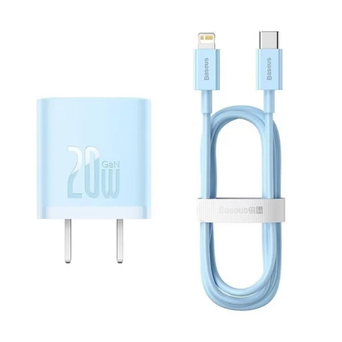 Bộ sạc nhanh hiệu Baseus GaN5 1C 20W CN Set (Mini) - Kèm dây sạc Type-C to iP PD 20W 1m - Hình ảnh 4