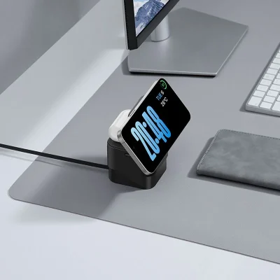 Baseus MagPro 2-in-1 Magnetic Wireless Charger 25W Cosmic Black - Tối giản không gian sạc của bạn với đế sạc không dây từ tính <strong>Baseus MagPro 2-in-1</strong>. Giải pháp hoàn hảo cho hệ sinh thái Apple, cho phép bạn sạc đồng thời iPhone (tương thích MagSafe) và AirPods (hoặc điện thoại phụ hỗ trợ sạc không dây) một cách nhanh chóng và tiện lợi. Với tổng công suất lên đến 25W, lực hít từ tính cực mạnh và thiết kế gập gọn 60° linh hoạt, sản phẩm không chỉ là một thiết bị sạc mà còn là một giá đỡ điện thoại thanh lịch. Màu Đen Vũ Trụ (Cosmic Black) tinh tế cùng các tính năng an toàn đa tầng biến <strong>Baseus MagPro 2-in-1</strong> trở thành phụ kiện không thể thiếu trên bàn làm việc hoặc tủ đầu giường của bạn.