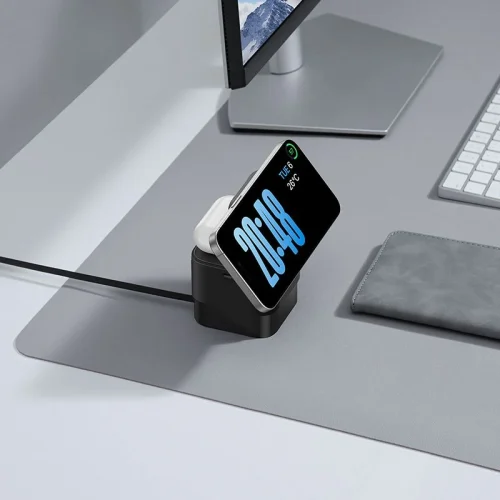 Baseus MagPro 2-in-1 Magnetic Wireless Charger 25W Cosmic Black - Hình ảnh 12