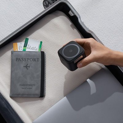 Baseus MagPro 2-in-1 Magnetic Wireless Charger 25W Cosmic Black - Tối giản không gian sạc của bạn với đế sạc không dây từ tính <strong>Baseus MagPro 2-in-1</strong>. Giải pháp hoàn hảo cho hệ sinh thái Apple, cho phép bạn sạc đồng thời iPhone (tương thích MagSafe) và AirPods (hoặc điện thoại phụ hỗ trợ sạc không dây) một cách nhanh chóng và tiện lợi. Với tổng công suất lên đến 25W, lực hít từ tính cực mạnh và thiết kế gập gọn 60° linh hoạt, sản phẩm không chỉ là một thiết bị sạc mà còn là một giá đỡ điện thoại thanh lịch. Màu Đen Vũ Trụ (Cosmic Black) tinh tế cùng các tính năng an toàn đa tầng biến <strong>Baseus MagPro 2-in-1</strong> trở thành phụ kiện không thể thiếu trên bàn làm việc hoặc tủ đầu giường của bạn.