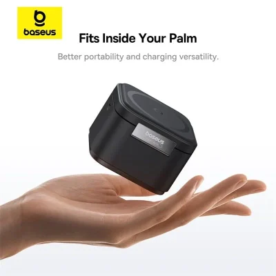 Baseus MagPro 2-in-1 Magnetic Wireless Charger 25W Cosmic Black - Tối giản không gian sạc của bạn với đế sạc không dây từ tính <strong>Baseus MagPro 2-in-1</strong>. Giải pháp hoàn hảo cho hệ sinh thái Apple, cho phép bạn sạc đồng thời iPhone (tương thích MagSafe) và AirPods (hoặc điện thoại phụ hỗ trợ sạc không dây) một cách nhanh chóng và tiện lợi. Với tổng công suất lên đến 25W, lực hít từ tính cực mạnh và thiết kế gập gọn 60° linh hoạt, sản phẩm không chỉ là một thiết bị sạc mà còn là một giá đỡ điện thoại thanh lịch. Màu Đen Vũ Trụ (Cosmic Black) tinh tế cùng các tính năng an toàn đa tầng biến <strong>Baseus MagPro 2-in-1</strong> trở thành phụ kiện không thể thiếu trên bàn làm việc hoặc tủ đầu giường của bạn.