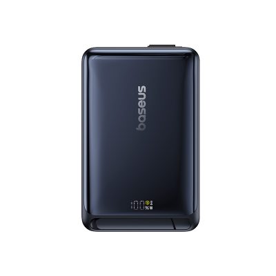 Sạc dự phòng hiệu Baseus Nomos Qi2 3-in-1 Magnetic 10000mAh 45W - Đón đầu tương lai của sạc di động với <strong>Baseus Nomos Qi2 3-in-1 Magnetic 10000mAh 45W</strong>. Đây là giải pháp năng lượng tối thượng, kết hợp sạc không dây từ tính chuẩn Qi2 15W hiệu suất cao và sạc có dây Power Delivery 45W mạnh mẽ, đủ sức sạc nhanh cho cả MacBook. Thiết kế "3 trong 1" thông minh biến nó thành một viên pin di động, một chân đế sạc để bàn thanh lịch và một trạm sạc có dây đa năng. Với dung lượng 10000mAh, màn hình kỹ thuật số và thiết kế cao cấp, <strong>Baseus Nomos Qi2 3-in-1 Magnetic 10000mAh 45W</strong> là người bạn đồng hành hoàn hảo cho người dùng công nghệ đòi hỏi cao nhất về hiệu năng và sự tiện lợi.