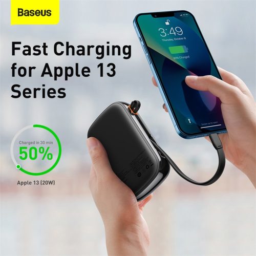 Sạc dự phòng hiệu Baseus Qpow Pro Digital Display Fast Charge 20000mAh 20W iP Edition - Hình ảnh 11