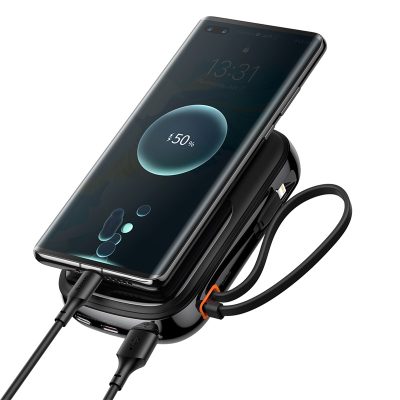 Sạc dự phòng hiệu Baseus Qpow Pro Digital Display Fast Charge 20000mAh 20W iP Edition - Bạn mệt mỏi vì phải luôn nhớ mang theo cáp sạc? Pin sạc dự phòng <strong>Baseus Qpow Pro</strong> chính là giải pháp tối ưu dành cho bạn! Với thiết kế độc đáo tích hợp sẵn cáp Lightning, bạn có thể sạc nhanh iPhone của mình mọi lúc mọi nơi mà không cần dây nhợ lằng nhằng. Công suất sạc nhanh Power Delivery 20W giúp nạp đầy 60% pin chỉ trong 30 phút. Dung lượng khủng 20000mAh đảm bảo năng lượng cho nhiều ngày sử dụng, lý tưởng cho những chuyến đi dài. Màn hình LED kỹ thuật số hiển thị chính xác % pin còn lại, giúp bạn luôn chủ động. Sạc cùng lúc 3 thiết bị với 3 cổng ra tiện lợi. <strong>Baseus Qpow Pro</strong> là sự kết hợp hoàn hảo giữa sức mạnh, sự tiện lợi và phong cách.