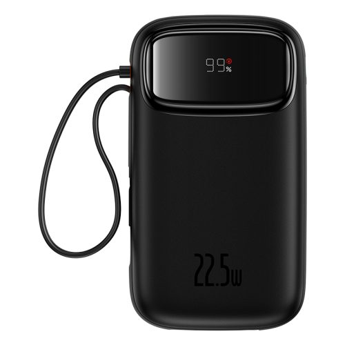 Sạc dự phòng hiệu Baseus Qpow2 Dual-Cable Digital Display Fast Charge 20000mAh 22.5W