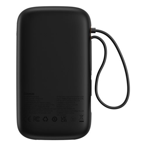 Sạc dự phòng hiệu Baseus Qpow2 Dual-Cable Digital Display Fast Charge 20000mAh 22.5W - Hình ảnh 2