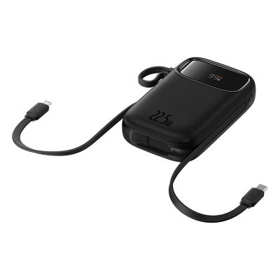Sạc dự phòng hiệu Baseus Qpow2 Dual-Cable Digital Display Fast Charge 20000mAh 22.5W - Chấm dứt nỗi lo quên dây sạc với pin sạc dự phòng <strong>Baseus Qpow2</strong>! Đây là giải pháp năng lượng tối thượng với 2 cáp sạc (1 Type-C & 1 Lightning) được tích hợp sẵn, gọn gàng ngay trên thân pin. Với công suất sạc nhanh 22.5W, sản phẩm hỗ trợ đa giao thức từ Huawei SCP đến PD 20W, giúp sạc 60% pin cho iPhone chỉ trong 30 phút. Dung lượng khủng 20000mAh đảm bảo năng lượng cho nhiều ngày, trong khi màn hình LED kỹ thuật số hiển thị chính xác % pin còn lại. Đặc biệt, <strong>Baseus Qpow2</strong> có khả năng sạc cùng lúc cho 4 thiết bị, biến nó thành một trạm năng lượng di động thực thụ. Đây là sự lựa chọn hoàn hảo cho người dùng tìm kiếm sự tiện lợi và sức mạnh tối đa.