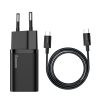 Bộ Sạc Nhanh Baseus Super Si 1C 25W EU - Hỗ Trợ Samsung Super Fast Charging, Kèm Cáp Type-C