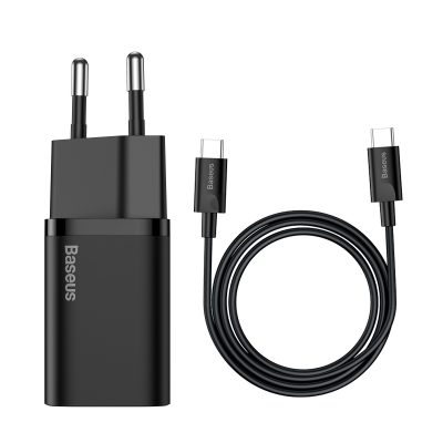 Bộ Sạc Nhanh Baseus Super Si 1C 25W EU - Hỗ Trợ Samsung Super Fast Charging, Kèm Cáp Type-C