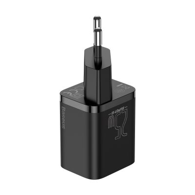 Bộ Sạc Nhanh Baseus Super Si 1C 25W EU - Hỗ Trợ Samsung Super Fast Charging, Kèm Cáp Type-C - Khai phóng tốc độ sạc tối đa cho điện thoại Samsung của bạn với bộ sạc nhanh <strong>Baseus Super Si 1C 25W EU</strong>. Được trang bị công nghệ Super Si (Super Silicon) tiên tiến, củ sạc có kích thước siêu nhỏ gọn nhưng lại sở hữu công suất 25W mạnh mẽ, hỗ trợ đầy đủ giao thức PPS để kích hoạt chế độ "Super Fast Charging" cho các dòng Samsung Galaxy. Sạc 60% pin cho Galaxy S22 chỉ trong 30 phút. Công nghệ kiểm soát nhiệt độ thông minh đảm bảo sạc nhanh nhưng luôn mát mẻ và an toàn. Bộ sản phẩm đi kèm sẵn cáp sạc Type-C to Type-C 1m chất lượng cao, tạo thành giải pháp toàn diện, mua là dùng ngay. Chọn <strong>Baseus Super Si 1C 25W EU</strong> để trải nghiệm tốc độ sạc đỉnh cao.