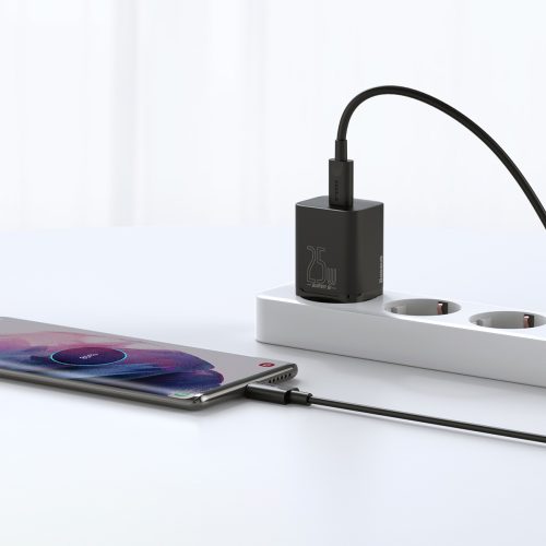 Bộ Sạc Nhanh Baseus Super Si 1C 25W EU - Hỗ Trợ Samsung Super Fast Charging, Kèm Cáp Type-C - Hình ảnh 3