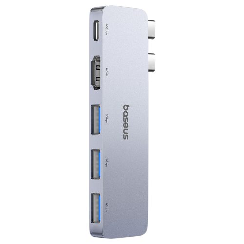 Thiết bị mở rộng hiệu Baseus UltraJoy Series 5-Port (Direct-Link Type) (USB-C*2 to USB-C 40Gbps*1+HDMI 4K@30Hz*1+USB3.0*3) - Hình ảnh 3