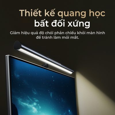 Đèn treo màn hình Baseus i-wok 3 Series Asymmetric Light Source Magnetic Screen Hanging Light - Nâng cấp không gian làm việc của bạn lên một tầm cao chuyên nghiệp với đèn treo màn hình <strong>Baseus i-wok 3 Series</strong>. Công nghệ nguồn sáng bất đối xứng độc quyền chiếu sáng hoàn hảo khu vực làm việc mà không gây lóa màn hình, bảo vệ mắt tối đa. Điểm nhấn đột phá là bộ điều khiển không dây dạng núm xoay, cho phép bạn tùy chỉnh độ sáng và 3 chế độ màu (trắng, vàng, hỗn hợp) một cách tiện lợi và tinh tế. Với chỉ số hoàn màu CRI>95, ánh sáng trung thực như ban ngày, lý tưởng cho công việc thiết kế và đòi hỏi sự chính xác về màu sắc. Đế hít từ tính thông minh giúp lắp đặt dễ dàng và nhanh chóng. Hãy chọn <strong>Baseus i-wok 3 Series</strong> để trải nghiệm sự chuyên nghiệp và thoải mái tối đa.