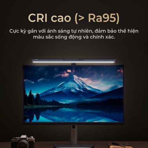 Đèn treo màn hình Baseus i-wok 3 Series Asymmetric Light Source Magnetic Screen Hanging Light - Hình ảnh 5