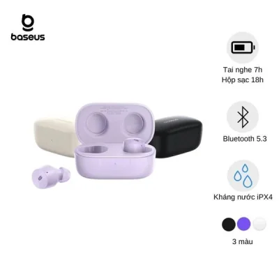 Tai nghe không dây hiệu Baseus Bowie E18 - Định nghĩa lại trải nghiệm nghe của bạn với tai nghe không dây <strong>Baseus Bowie E18</strong>. Sở hữu thiết kế vành tai mở (Open-Ear) sáng tạo, tai nghe mang đến sự thoải mái tuyệt đối, không gây đau hay bí tai, đồng thời cho phép bạn luôn nhận biết môi trường xung quanh để đảm bảo an toàn. Móc tai bằng dây titan dẻo dai giúp bám chắc chắn khi vận động. Công nghệ âm thanh định hướng và chống rò rỉ âm thanh đảm bảo sự riêng tư, trong khi hệ thống 2 micro và thuật toán chống ồn AI mang lại cuộc gọi trong như pha lê. Với Bluetooth 5.3, pin 25 giờ và khả năng kết nối 2 thiết bị, <strong>Baseus Bowie E18</strong> là người bạn đồng hành lý tưởng cho thể thao, làm việc và di chuyển hàng ngày.