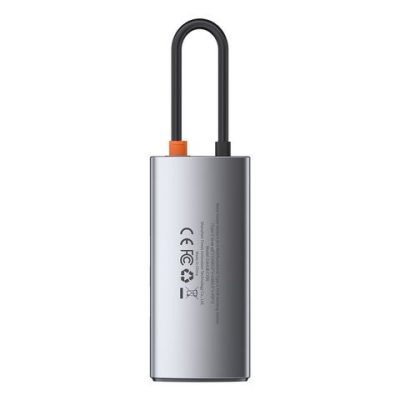 Cổng chuyển đổi Baseus Metal Gleam Hub Type C 4-IN-1 - Mở khóa toàn bộ tiềm năng kết nối của MacBook, laptop với Hub chuyển đổi <strong>Baseus Metal Gleam Hub Type C 4-IN-1</strong>. Với thiết kế vỏ nhôm sang trọng và siêu nhỏ gọn, sản phẩm biến một cổng Type-C duy nhất thành 4 cổng mạnh mẽ: 3 cổng USB 3.0 tốc độ cao 5Gbps và 1 cổng sạc nhanh Power Delivery (PD) 100W. Giờ đây, bạn có thể vừa sạc laptop với công suất tối đa, vừa kết nối cùng lúc chuột, bàn phím, ổ cứng, USB và nhiều thiết bị ngoại vi khác. Tốc độ truyền dữ liệu siêu nhanh giúp sao chép file dung lượng lớn chỉ trong vài giây. <strong>Baseus Metal Gleam Hub Type C 4-IN-1</strong> là giải pháp hoàn hảo để tối ưu hóa không gian làm việc, nâng cao hiệu suất và mang lại sự tiện lợi tối đa.