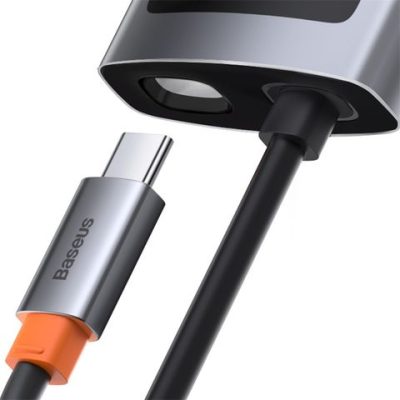 Cổng chuyển đổi Baseus Metal Gleam Hub Type C 4-IN-1 - Mở khóa toàn bộ tiềm năng kết nối của MacBook, laptop với Hub chuyển đổi <strong>Baseus Metal Gleam Hub Type C 4-IN-1</strong>. Với thiết kế vỏ nhôm sang trọng và siêu nhỏ gọn, sản phẩm biến một cổng Type-C duy nhất thành 4 cổng mạnh mẽ: 3 cổng USB 3.0 tốc độ cao 5Gbps và 1 cổng sạc nhanh Power Delivery (PD) 100W. Giờ đây, bạn có thể vừa sạc laptop với công suất tối đa, vừa kết nối cùng lúc chuột, bàn phím, ổ cứng, USB và nhiều thiết bị ngoại vi khác. Tốc độ truyền dữ liệu siêu nhanh giúp sao chép file dung lượng lớn chỉ trong vài giây. <strong>Baseus Metal Gleam Hub Type C 4-IN-1</strong> là giải pháp hoàn hảo để tối ưu hóa không gian làm việc, nâng cao hiệu suất và mang lại sự tiện lợi tối đa.