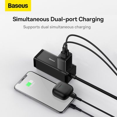 Củ sạc hiệu Baseus Compact 2U 10.5W EU - Đơn giản hóa việc sạc pin hàng ngày của bạn với củ sạc <strong>Baseus Compact 2U 10.5W EU</strong>. Với thiết kế siêu nhỏ gọn, chỉ tương đương một hộp đựng tai nghe, củ sạc này là giải pháp hoàn hảo để tiết kiệm không gian và mang theo khi đi du lịch. Trang bị 2 cổng USB-A tiện lợi, bạn có thể sạc đồng thời 2 thiết bị như điện thoại và tai nghe không dây một cách dễ dàng. Công suất 10.5W được phân bổ thông minh, đảm bảo dòng sạc ổn định và hiệu quả. Chip bảo vệ đa tầng tích hợp giúp ngăn ngừa các nguy cơ quá dòng, quá nhiệt, đảm bảo an toàn tuyệt đối cho thiết bị của bạn. Chọn ngay <strong>Baseus Compact 2U 10.5W EU</strong> cho một cuộc sống gọn gàng và tiện lợi.