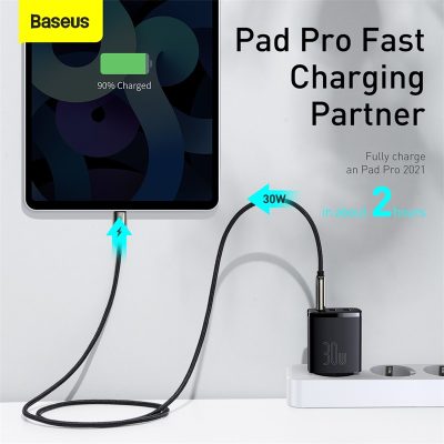 Sạc nhanh hiệu Baseus Compact 2U+C 30W EU - Dọn dẹp bàn làm việc và đơn giản hóa cuộc sống của bạn với củ sạc <strong>Baseus Compact 2U+C 30W EU</strong>. Đây là giải pháp năng lượng "tất cả trong một", với thiết kế siêu nhỏ gọn nhưng lại sở hữu đến 3 cổng sạc tiện lợi: 1 cổng USB-C PD 30W và 2 cổng USB-A. Sản phẩm có khả năng sạc nhanh đồng thời cho cả điện thoại iPhone, Samsung, tai nghe không dây và nhiều thiết bị khác. Công nghệ phân phối dòng điện thông minh BPS đảm bảo sạc nhanh và an toàn cho tất cả các thiết bị được kết nối. Hãy đầu tư vào sự gọn gàng và hiệu suất với củ sạc đa năng <strong>Baseus Compact 2U+C 30W EU</strong>.