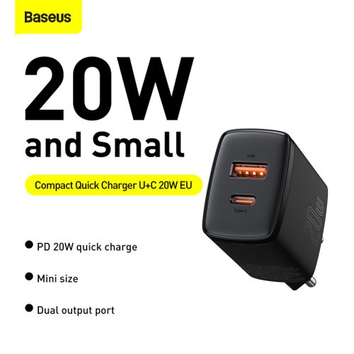 Sạc nhanh hiệu Baseus Compact U+C 20W EU - Hình ảnh 6