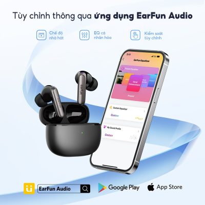 Tai nghe Bluetooth Earfun Air 2 NC - Loại bỏ mọi phiền nhiễu và đắm chìm trong thế giới âm thanh của riêng bạn với tai nghe <strong>Earfun Air 2 NC</strong>. Tích hợp công nghệ chống ồn chủ động (ANC) Hybrid QuietSmart™ 2.0 hàng đầu, sản phẩm có khả năng loại bỏ hiệu quả tiếng ồn môi trường lên đến 43dB, mang lại không gian tĩnh lặng tuyệt đối. Chất lượng âm thanh đạt chuẩn Hi-Res Audio, kết hợp cùng hệ thống 6 micro chống ồn, đảm bảo âm nhạc sống động và cuộc gọi trong như pha lê. Với kết nối đa điểm thông minh, thời lượng pin bền bỉ và khả năng tùy chỉnh qua App, <strong>Earfun Air 2 NC</strong> là lựa chọn hoàn hảo để bạn tập trung làm việc và tận hưởng giải trí đỉnh cao.