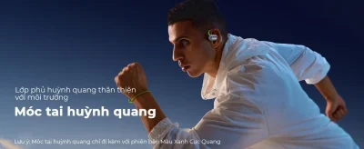 Tai Nghe Bluetooth Baseus Eli Sport 1 Open-Ear TWS Earbuds - Trải nghiệm âm nhạc mà không tách biệt với thế giới xung quanh cùng tai nghe thể thao <strong>Baseus Eli Sport 1 Open-Ear</strong>. Với thiết kế mở (Open-Ear) đột phá, tai nghe truyền âm thanh qua không khí mà không cần nhét vào trong tai, giúp bạn vừa thưởng thức âm nhạc vừa nhận biết được môi trường xung quanh, đảm bảo an toàn tối đa khi chạy bộ hay đạp xe. Móc tai silicon mềm mại, bám chắc vành tai, chống rơi rớt trong mọi hoạt động cường độ cao. Màng loa lớn 16.2mm cùng thuật toán tăng cường âm bass mang lại chất âm sống động, mạnh mẽ. Chuẩn chống nước IPX4 và tổng thời lượng pin 30 giờ biến <strong>Baseus Eli Sport 1 Open-Ear</strong> trở thành người bạn đồng hành lý tưởng cho mọi buổi tập.