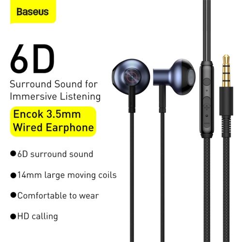 Tai nghe có dây hiệu Baseus Encok 3.5mm H19 - Hình ảnh 10