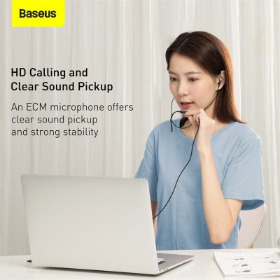 Tai nghe có dây hiệu Baseus Encok 3.5mm H19 - Khám phá thế giới âm thanh sống động cùng tai nghe <strong>Baseus Encok 3.5mm H19</strong>. Với thiết kế công thái học nghiêng 60 độ độc đáo, tai nghe mang lại cảm giác đeo thoải mái suốt ngày dài mà không gây đau tai. Màng loa PET 14mm tái tạo âm thanh Hi-Fi chi tiết, từ dải bass trầm ấm đến treble trong trẻo, cho bạn đắm chìm trong từng giai điệu. Micro đa hướng độ nhạy cao đảm bảo cuộc gọi luôn rõ ràng, liền mạch. Tích hợp bộ điều khiển thông minh ngay trên dây, việc điều khiển nhạc và cuộc gọi chưa bao giờ dễ dàng hơn. Sở hữu ngay <strong>Baseus Encok 3.5mm H19</strong> chính hãng để nâng tầm trải nghiệm âm thanh của bạn!