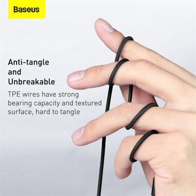 Tai nghe có dây hiệu Baseus Encok 3.5mm H19 - Khám phá thế giới âm thanh sống động cùng tai nghe <strong>Baseus Encok 3.5mm H19</strong>. Với thiết kế công thái học nghiêng 60 độ độc đáo, tai nghe mang lại cảm giác đeo thoải mái suốt ngày dài mà không gây đau tai. Màng loa PET 14mm tái tạo âm thanh Hi-Fi chi tiết, từ dải bass trầm ấm đến treble trong trẻo, cho bạn đắm chìm trong từng giai điệu. Micro đa hướng độ nhạy cao đảm bảo cuộc gọi luôn rõ ràng, liền mạch. Tích hợp bộ điều khiển thông minh ngay trên dây, việc điều khiển nhạc và cuộc gọi chưa bao giờ dễ dàng hơn. Sở hữu ngay <strong>Baseus Encok 3.5mm H19</strong> chính hãng để nâng tầm trải nghiệm âm thanh của bạn!
