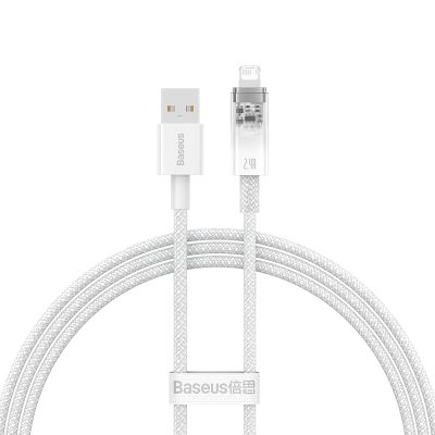 Cáp sạc nhanh hiệu Baseus Explorer Series with Smart Temperature Control USB to iP 2.4A - Bạn có lo lắng điện thoại bị nóng lên khi sạc, đặc biệt là lúc sạc qua đêm? Cáp sạc thông minh <strong>Baseus Explorer Series with Smart Temperature Control USB to iP 2.4A</strong> là giải pháp an toàn tối ưu. Được tích hợp chip kiểm soát nhiệt độ thông minh, sợi cáp này tự động điều chỉnh dòng điện, ngăn ngừa hiệu quả tình trạng quá nhiệt và bảo vệ tuổi thọ pin. Tận hưởng tốc độ sạc nhanh ổn định 2.4A và truyền dữ liệu hiệu quả. Với thiết kế "Explorer" trong suốt độc đáo và vỏ bện dù siêu bền, <strong>Baseus Explorer Series with Smart Temperature Control USB to iP 2.4A</strong> mang đến sự an tâm và phong cách cho mọi người dùng Apple.